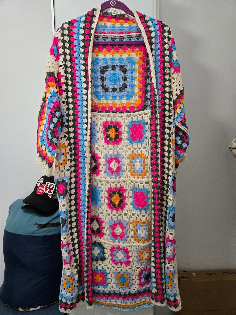 POL Granny Square Duster NWOT